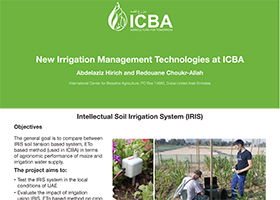 New Irrigation Management Technologies at ICBA