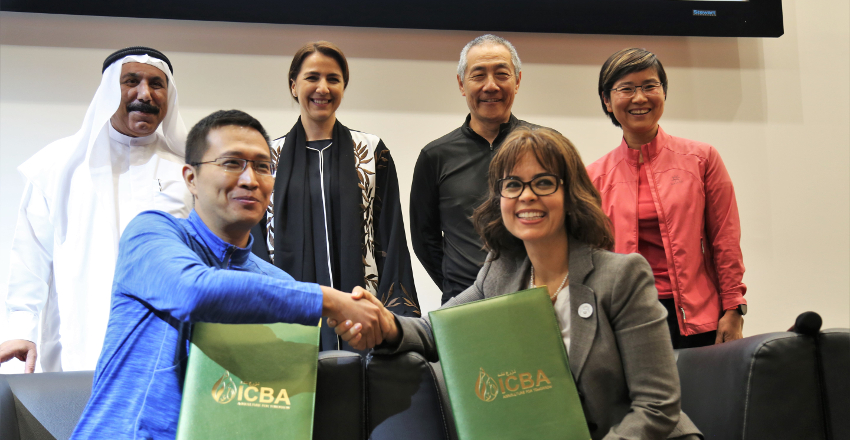 The partnership between ICBA and BGI was formalized through an agreement of intent to collaborate on establishing the genomics center in the United Arab Emirates.