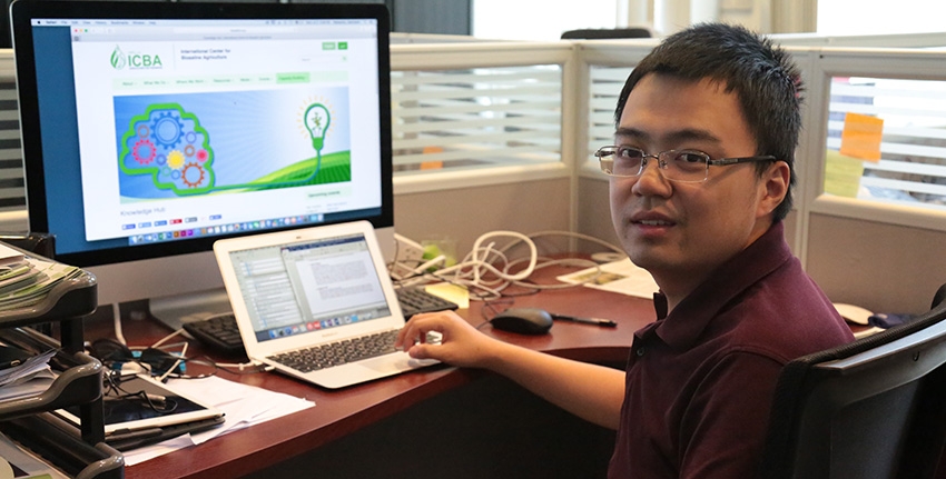 During his internship at ICBA, Xiaohan Long, a master’s student at Columbia University, USA, was involved in a project to develop a treated wastewater knowledge hub.