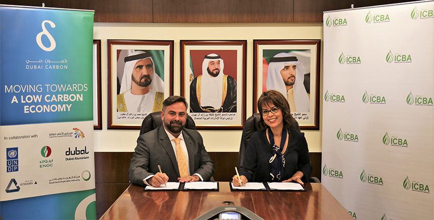 To further strengthen the existing partnership and collaborate more closely in sustainable agriculture and development, the International Center for Biosaline Agriculture (ICBA) and the Dubai Carbon Centre of Excellence (DCCE) joined forces today to work together on sustainability projects.