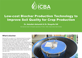 Low-cost Biochar Production Technology to Improve Soil Quality for Crop Production