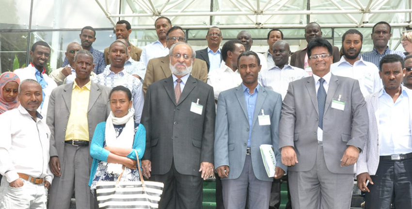 During the Training Workshop in Ethiopia