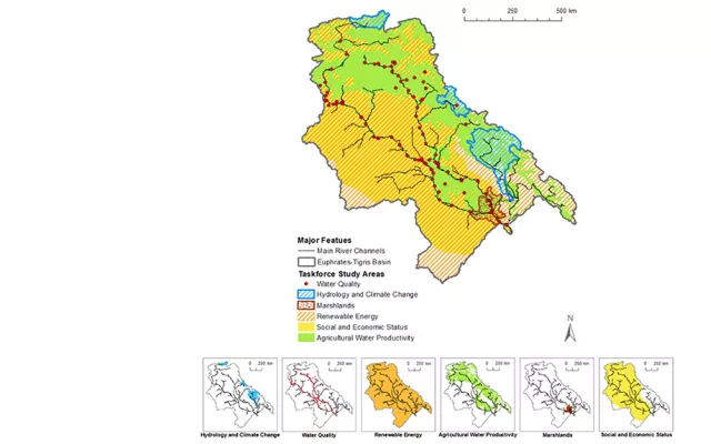 ICBA conducted the program in Iraq, Syria and Turkey from 2013 to 2019. The three countries represent 80 percent of the basin’s total area. The program aimed to improve, among other things, dialogue and cooperation among the three countries through increased access to information and transfer of knowledge on water management in the region.