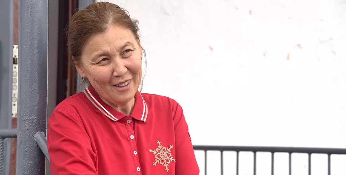 عادت الآنسة مانشوك جيكسيمبيكوفا إلى كازاخستان قبل بضع سنوات، لتدير اليوم أعمالها الزراعية بنفسها. 