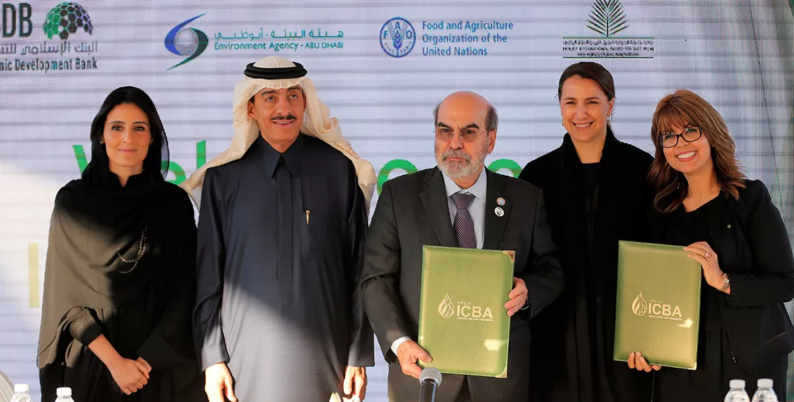 The parties signed the second agreement to collaborate in biosaline agriculture, water scarcity, and climate change adaptation, among other things, during an open day at the ICBA head office in Dubai.